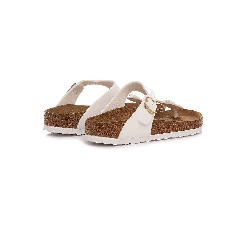 Birkenstock Ciabatte Donna Gizeh BS Patent White 1005299 Nuovo