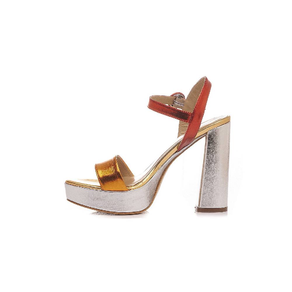 Giancarlo Paoli Sandali Donna PIP92 Laminato Arancio Qualità