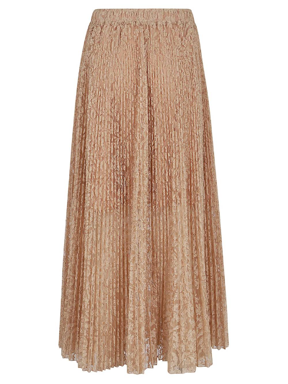 ERMANNO SCERVINO  Gonna Midi Piegata Pizzo Color Carne ERMANNO SCERVINO Nuova