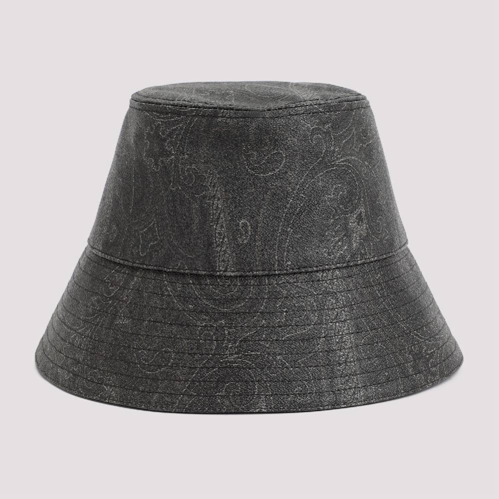 ETRO  Cappello Secchiello ETRO Paisley in Cotone - Nero Spedizione Gratuita