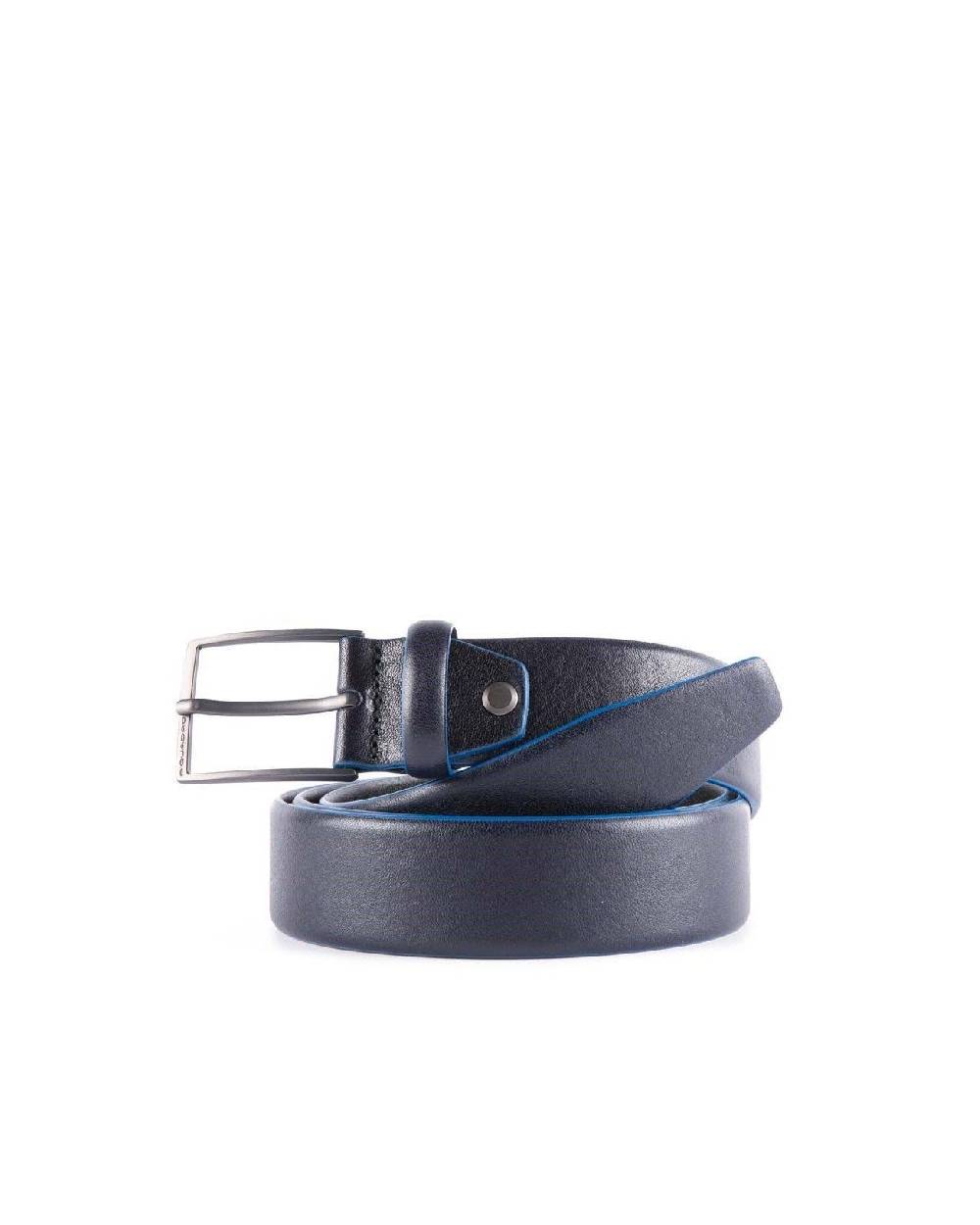 PIQUADRO  Cintura Uomo Pelle Blu Piquadro - Stile Raffinato