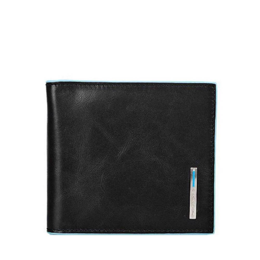 PIQUADRO  Portafoglio Uomo Pelle Nera Piquadro - 10 Scomparti Carte