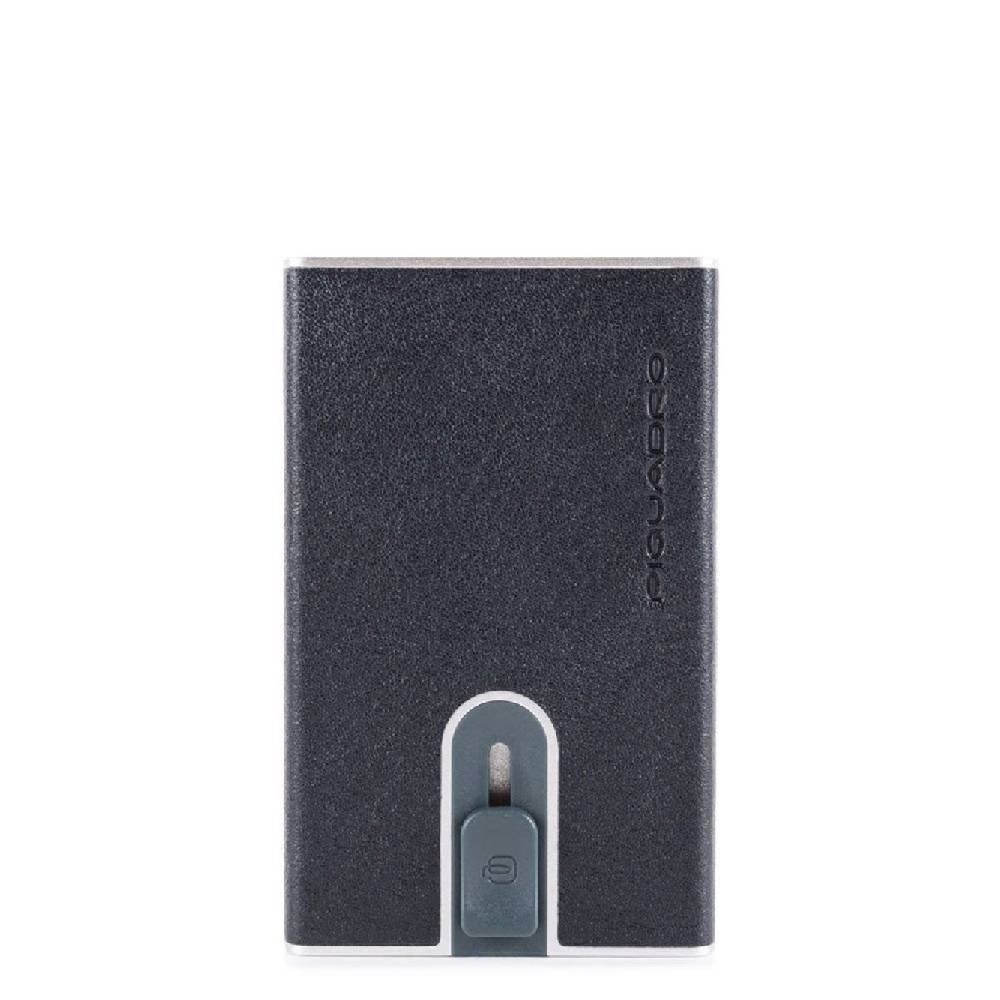 PIQUADRO  Portafoglio PIQUADRO Blu in Pelle e Metallo con RFID