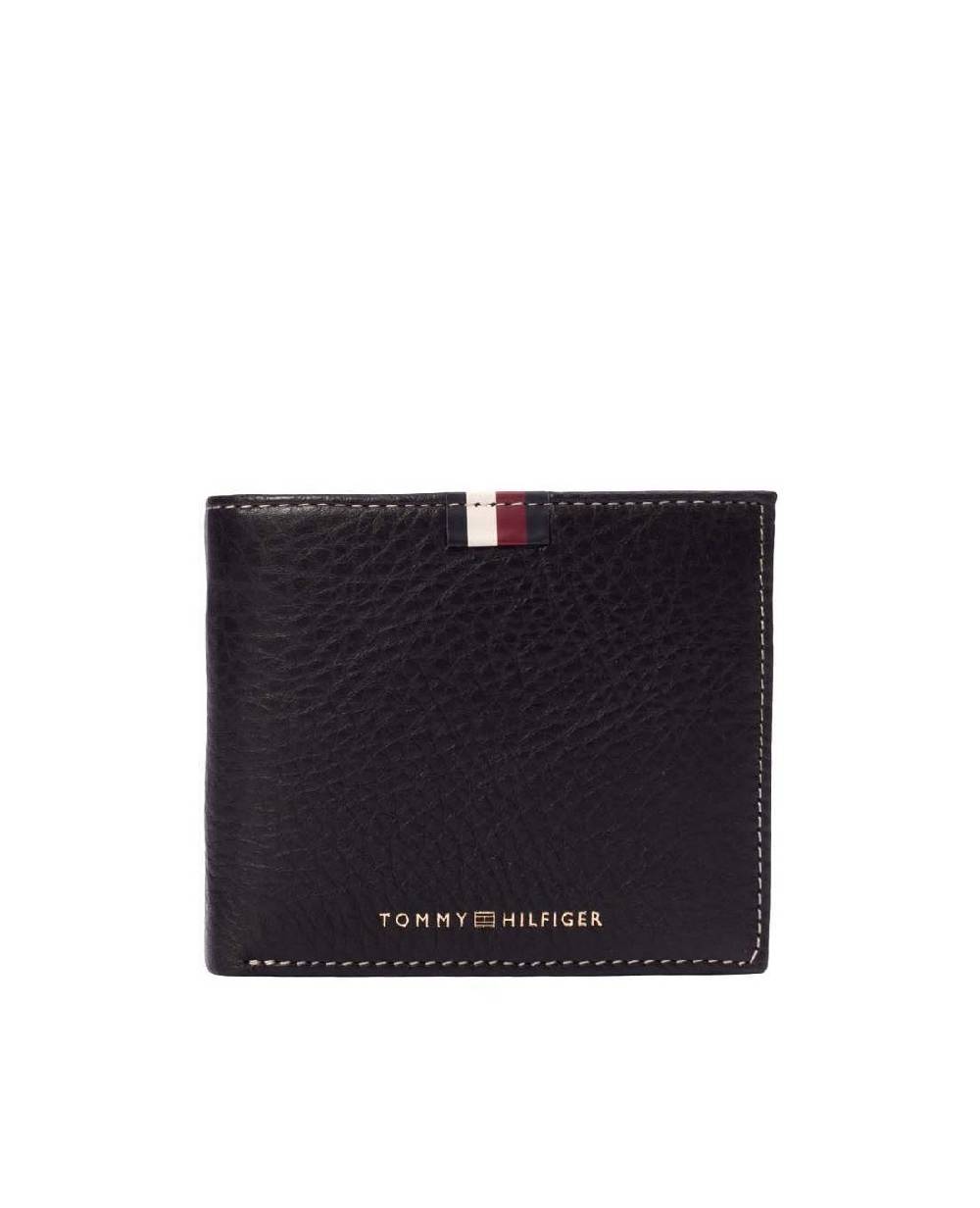 TOMMY HILFIGER  Portafoglio Uomo Pelle Nera Tommy Hilfiger