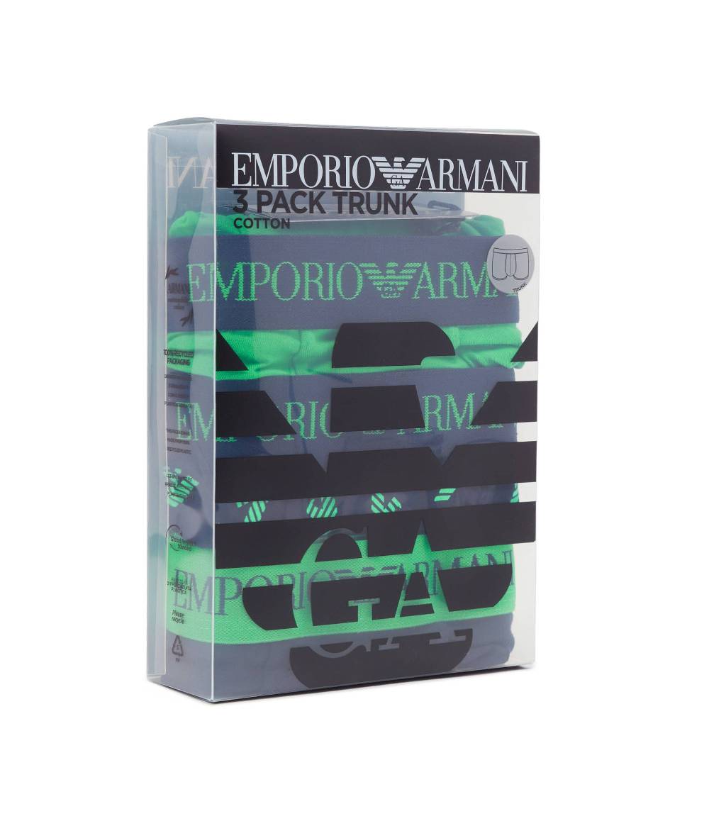 EMPORIO ARMANI  Pack da 3 Boxer Emporio Armani Uomo in Cotone Multicolore Hotsell