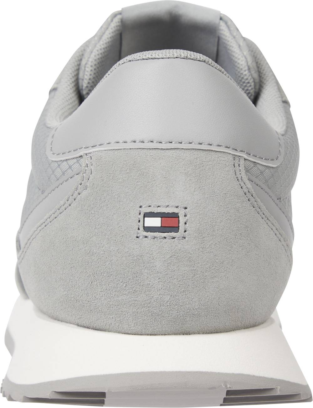 TOMMY JEANS  Sneakers Grigie Uomo in Pelle e Tessuto Tommy Jeans Grande vendita