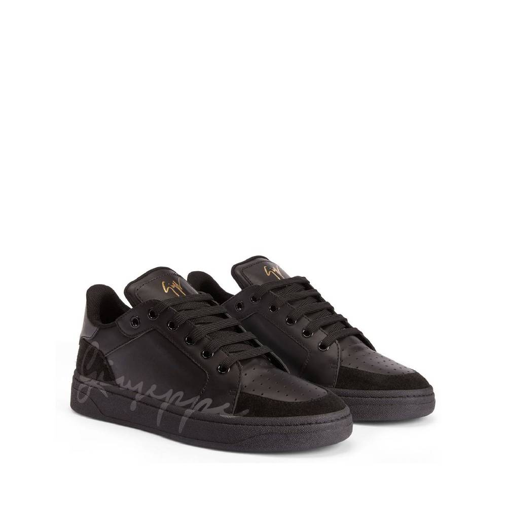 GIUSEPPE ZANOTTI DESIGN  Sneakers Basse in Pelle di Vitello Nera Giuseppe Zanotti Nuova