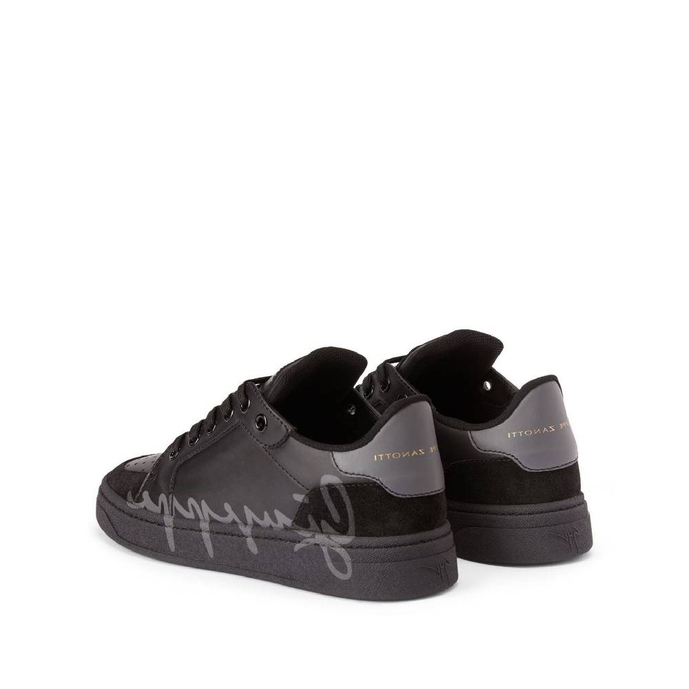 GIUSEPPE ZANOTTI DESIGN  Sneakers Basse in Pelle di Vitello Nera Giuseppe Zanotti Nuova