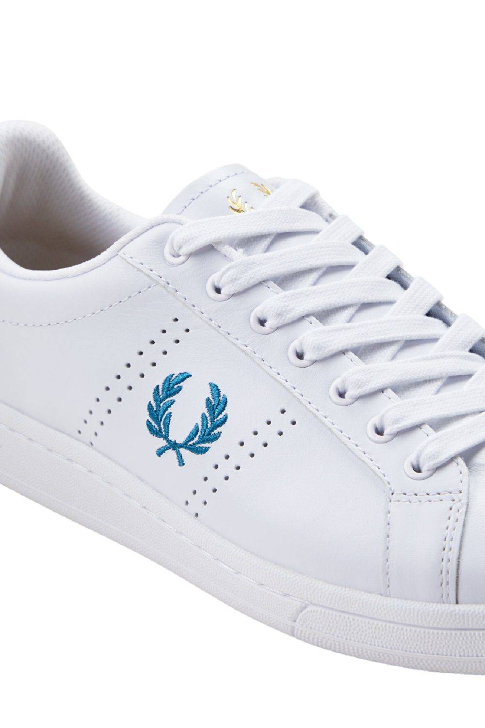 FRED PERRY  Sneakers Bianche in Pelle Fred Perry B721 Italy
