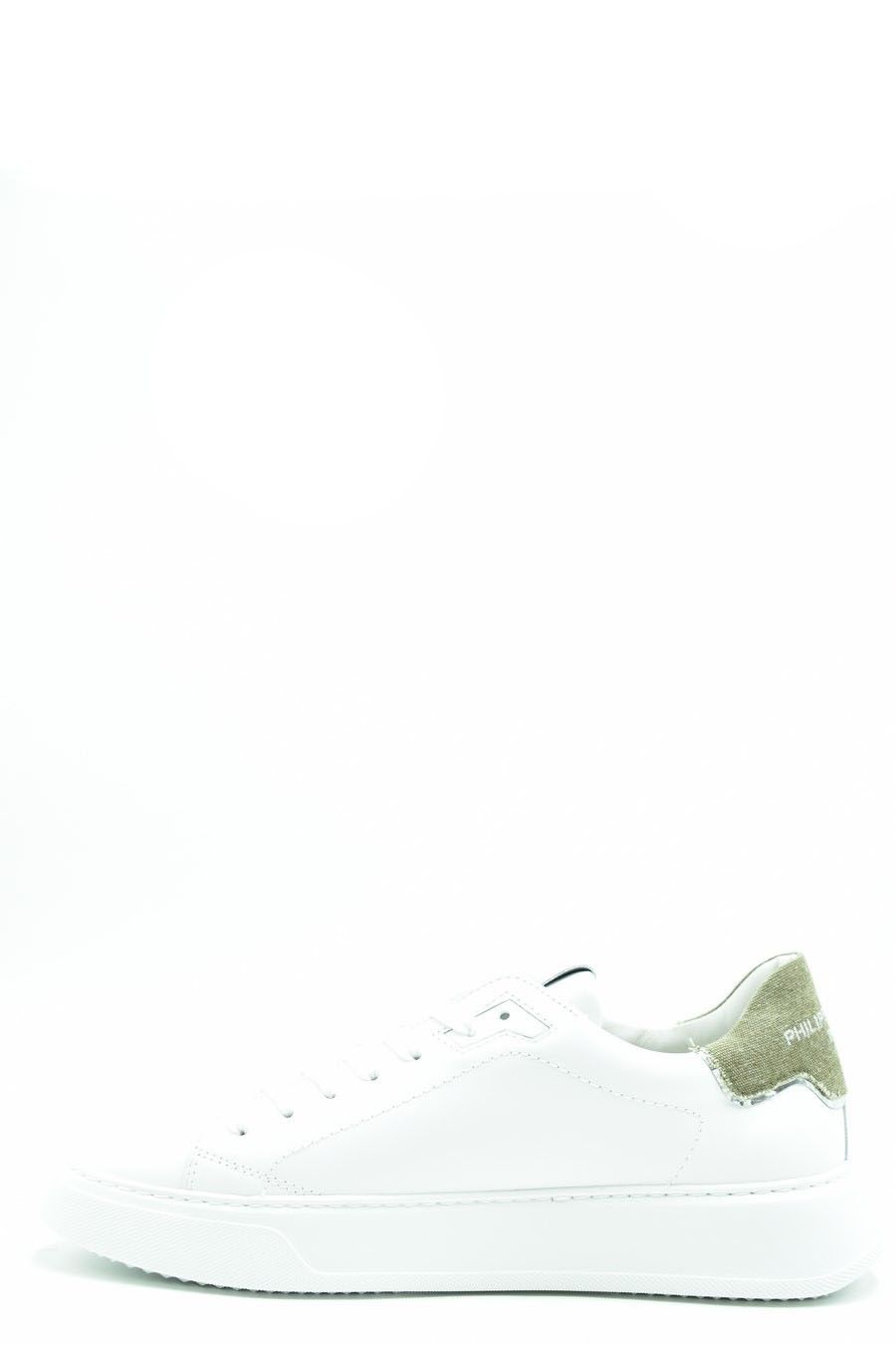 PHILIPPE MODEL  Sneakers in Pelle Bianca Uomo Philippe Model BTLUVCD2 In Linea