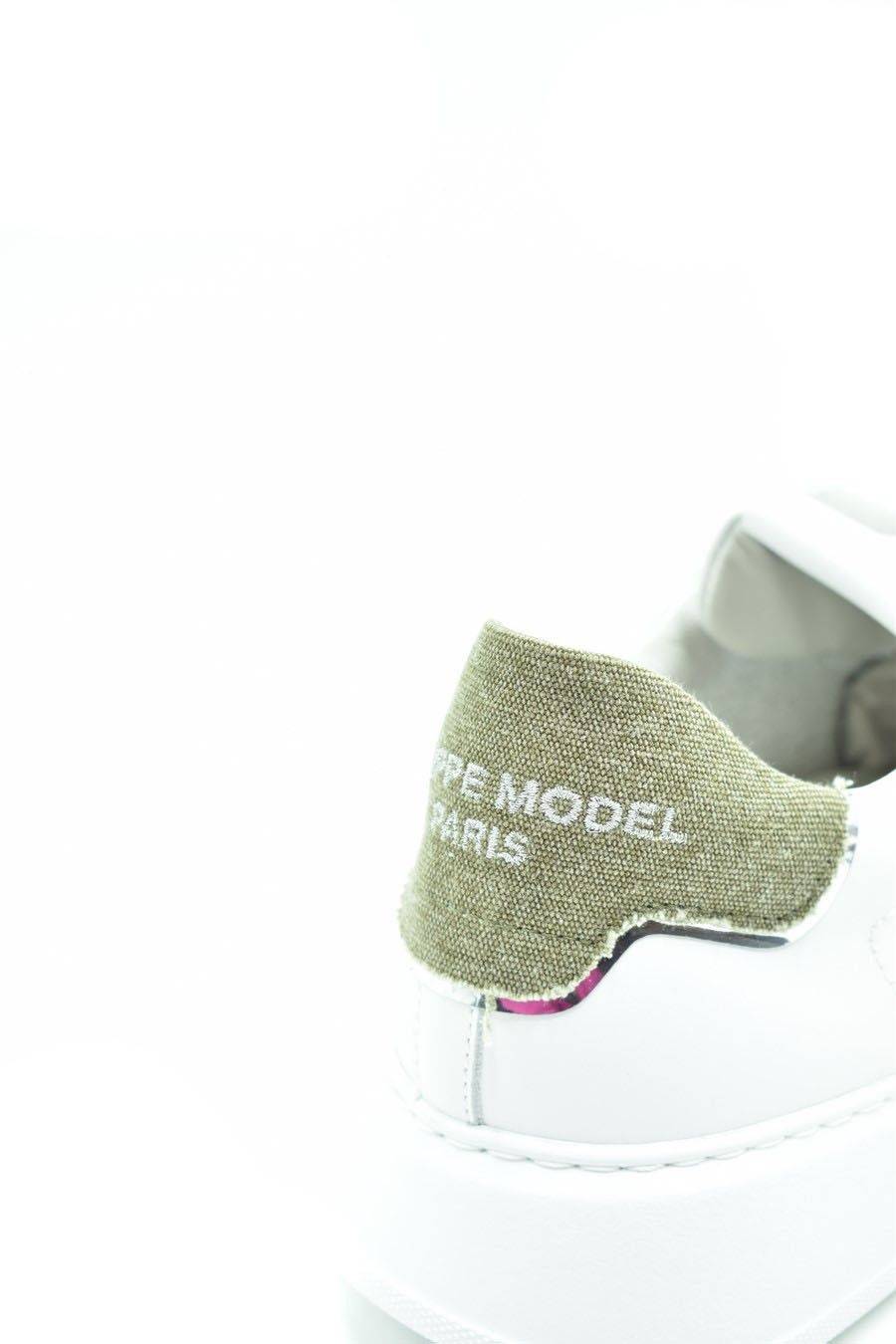 PHILIPPE MODEL  Sneakers in Pelle Bianca Uomo Philippe Model BTLUVCD2 In Linea