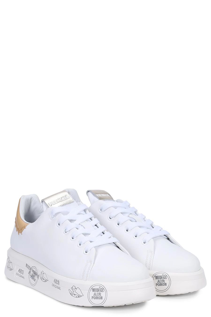 PREMIATA  Sneakers di Pelle Multicolore Premiata BELLEVAR6711 per Donne Consegna Veloce