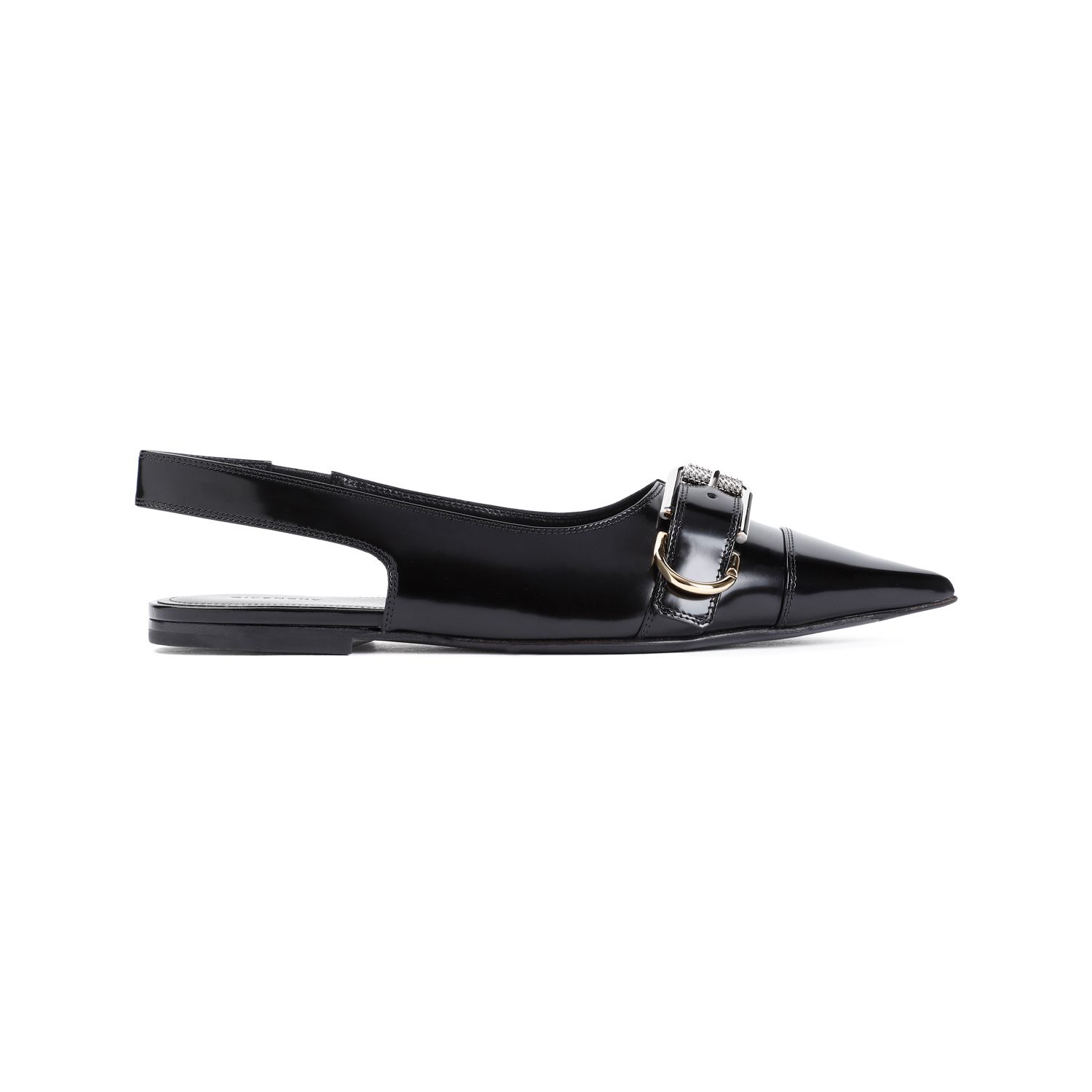 GIVENCHY  Ballerine Givenchy in Pelle di Vitello Nera