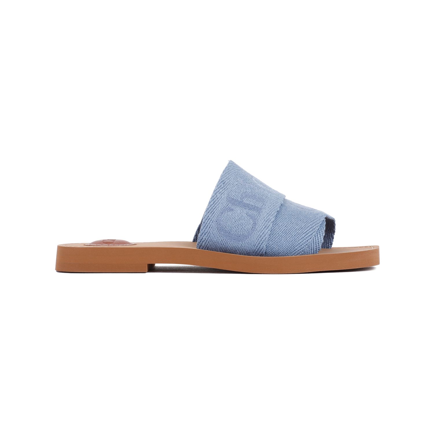 CHLOÉ  Stivaletti Bassi Chloé in Lino Blu Woody