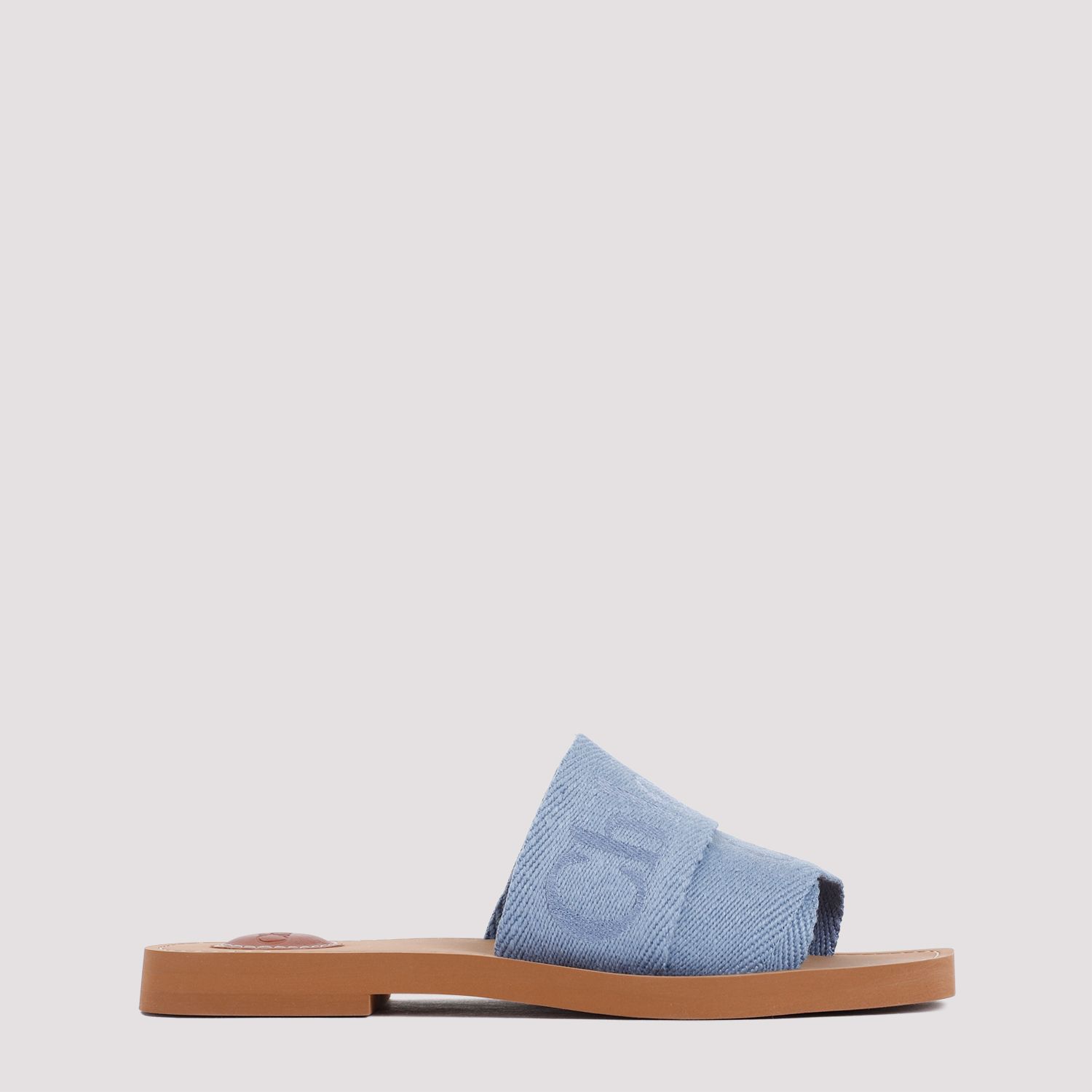 CHLOÉ  Stivaletti Bassi Chloé in Lino Blu Woody Offerte