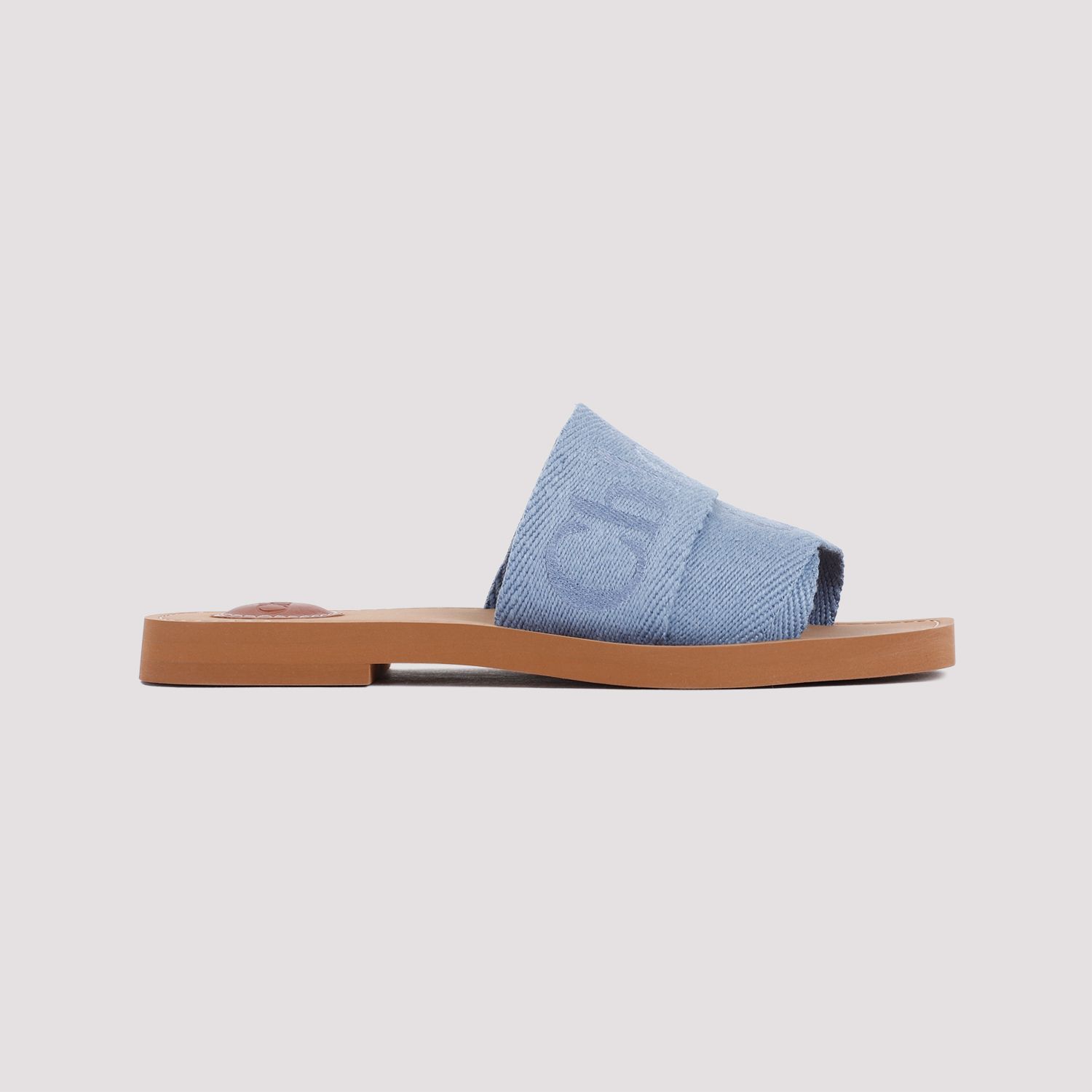 CHLOÉ  Stivaletti Bassi Chloé in Lino Blu Woody Offerte