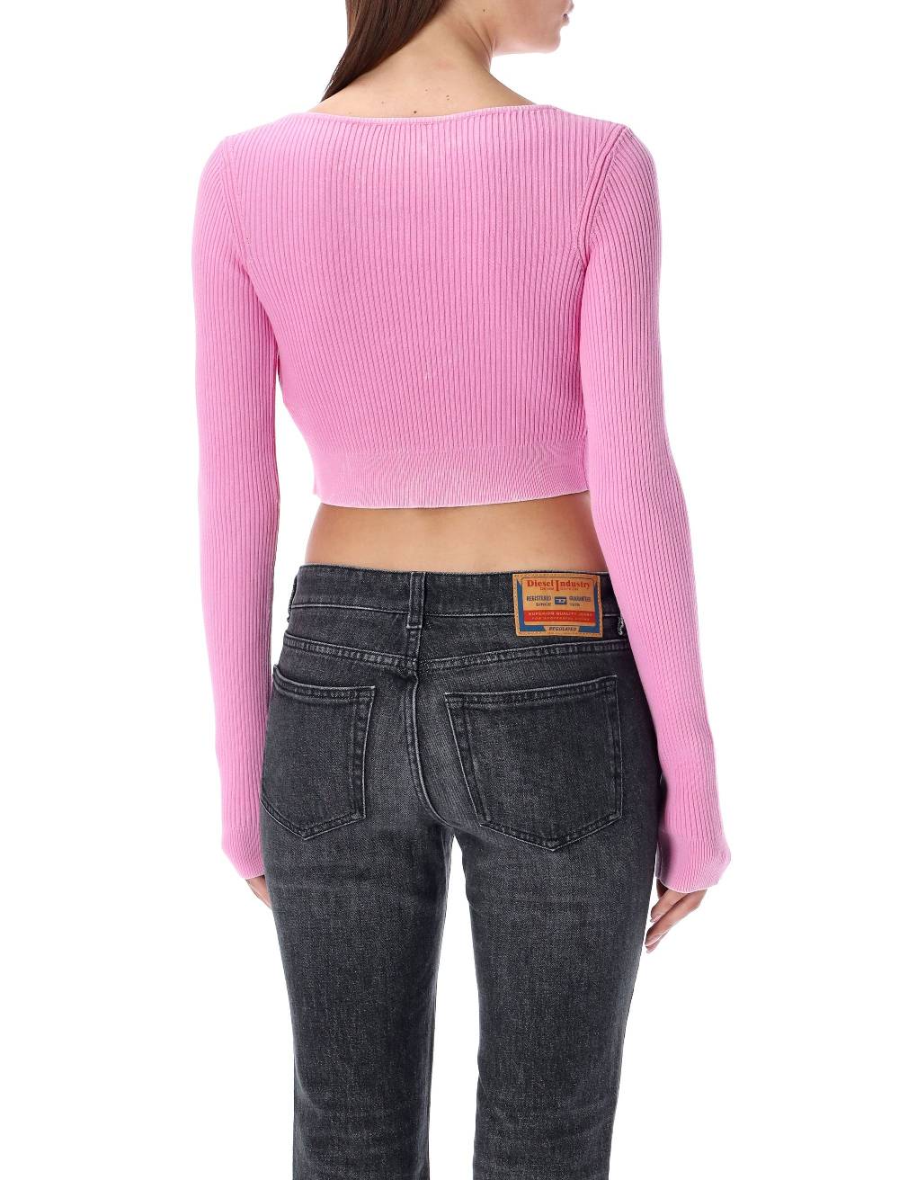 DIESEL KIDS  Cardigan Corto in Maglia Rosa M-Latina Diesel - Maglieria Donna Negozio
