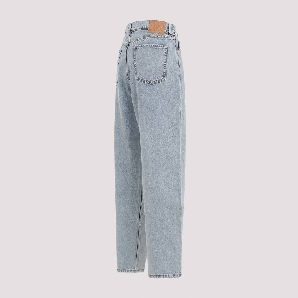 MAGDA BUTRYM  Jeans Larghi in Cotone Blu Magda Butrym a Vita Alta Nuova