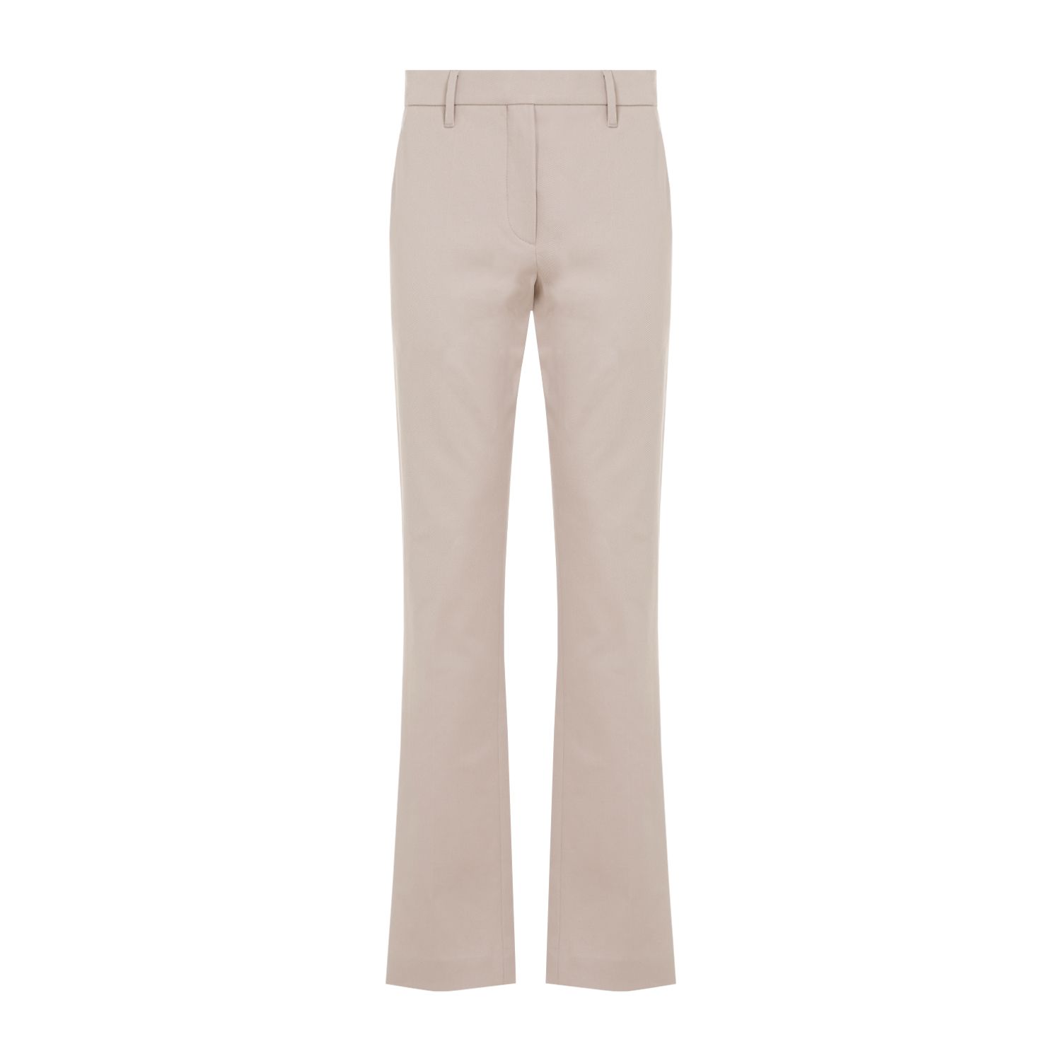 BRUNELLO CUCINELLI Pantaloni in Cotone Sabbia con Dettaglio Monili Brunello Cucinelli