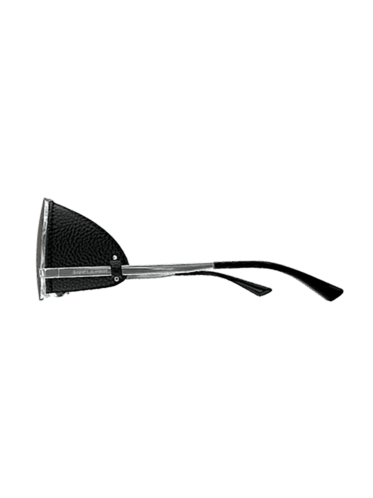 SAINT LAURENT  Occhiali da Sole Saint Laurent con Spoiler in Pelle Metallica Shopping Online