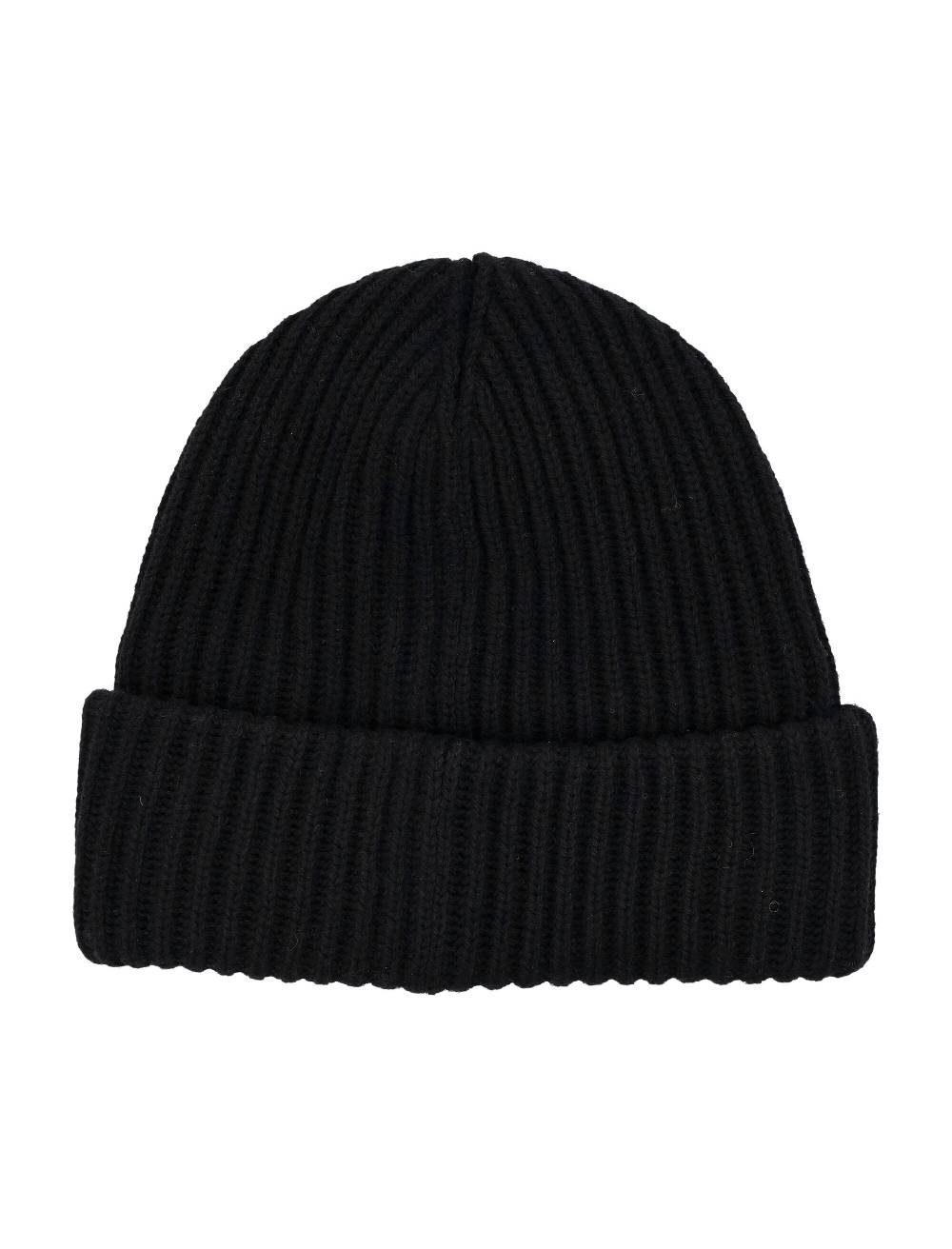 GANNI  Berretto di Lana Nero GANNI da Donna - Cappello in Maglia a Costine Eco-Sostenibile Sottocosto