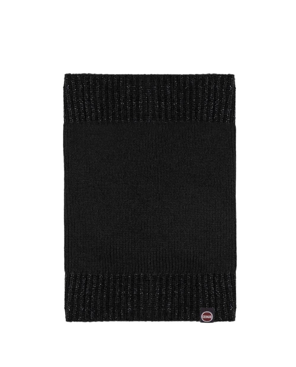 COLMAR  Sciarpa Morbida Nera da Donna Colmar con Bordo Lurex
