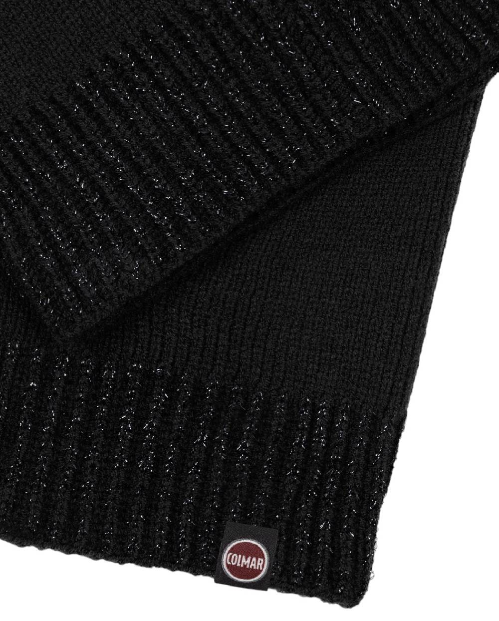 COLMAR  Sciarpa Morbida Nera da Donna Colmar con Bordo Lurex Outlet