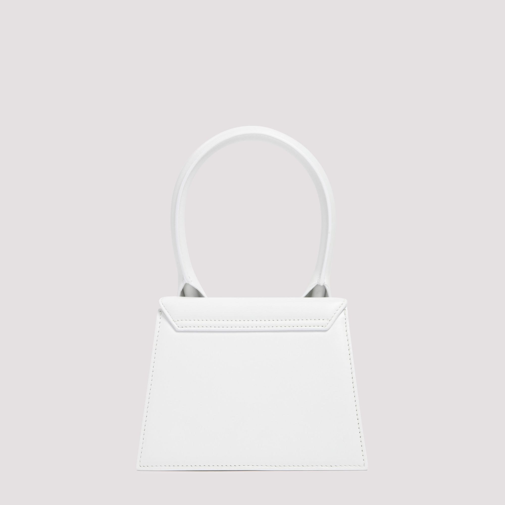 JACQUEMUS  Borsa a Spalla Bianca in Pelle Le Chiquito Media di Jacquemus Offerte