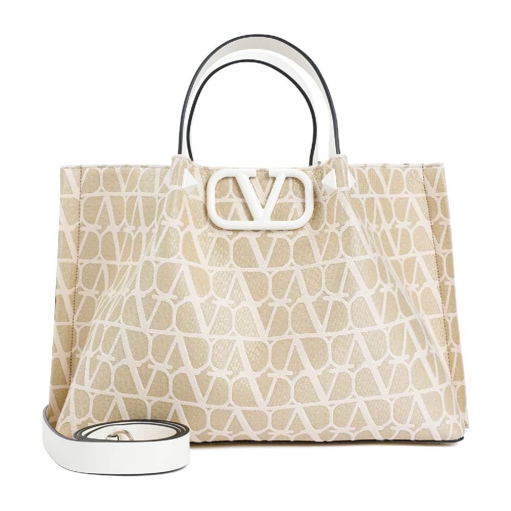 VALENTINO GARAVANI Tote Medium VLogo Firma Valentino Garavani Color Nudo