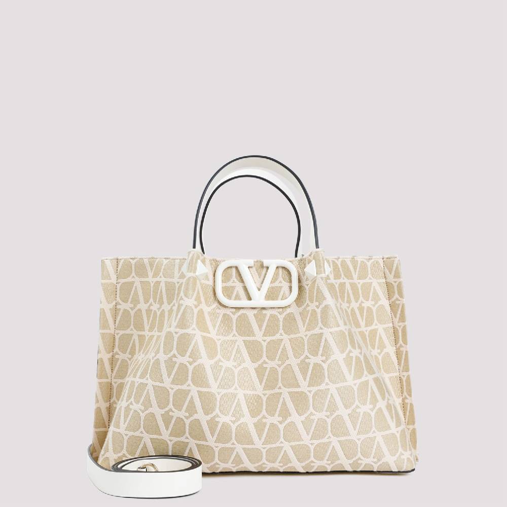 VALENTINO GARAVANI  Tote Medium VLogo Firma Valentino Garavani Color Nudo Vendita Calda