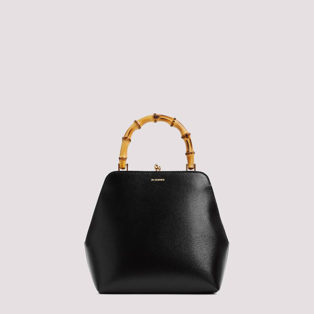 JIL SANDER  Borsa a Spalla Piccola Jil Sander Goji Nera in Pelle Negozio
