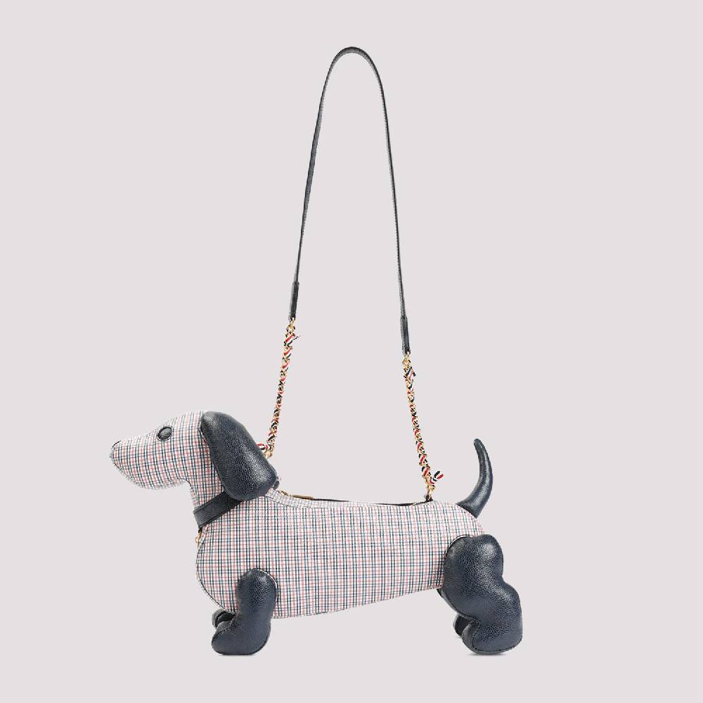 THOM BROWNE  Borsa a Mano Hector in Pelle Multicolore di Thom Browne 2025