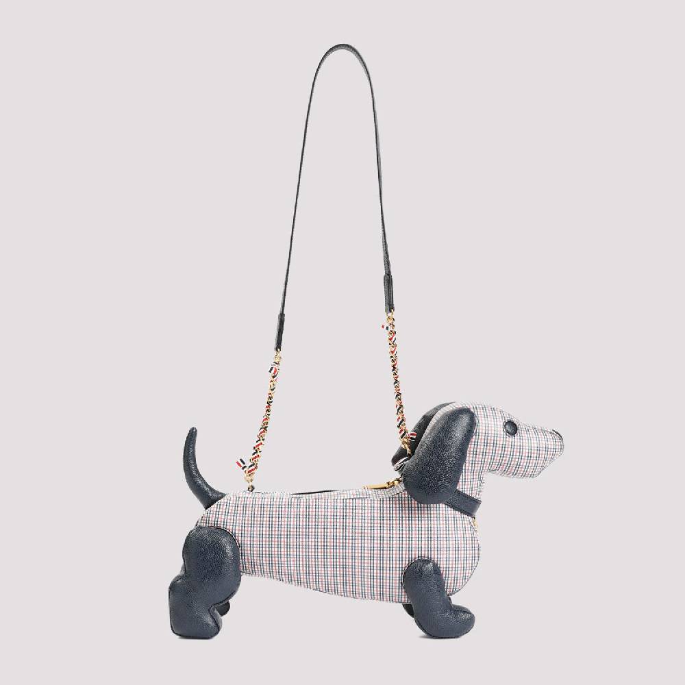 THOM BROWNE  Borsa a Mano Hector in Pelle Multicolore di Thom Browne 2025
