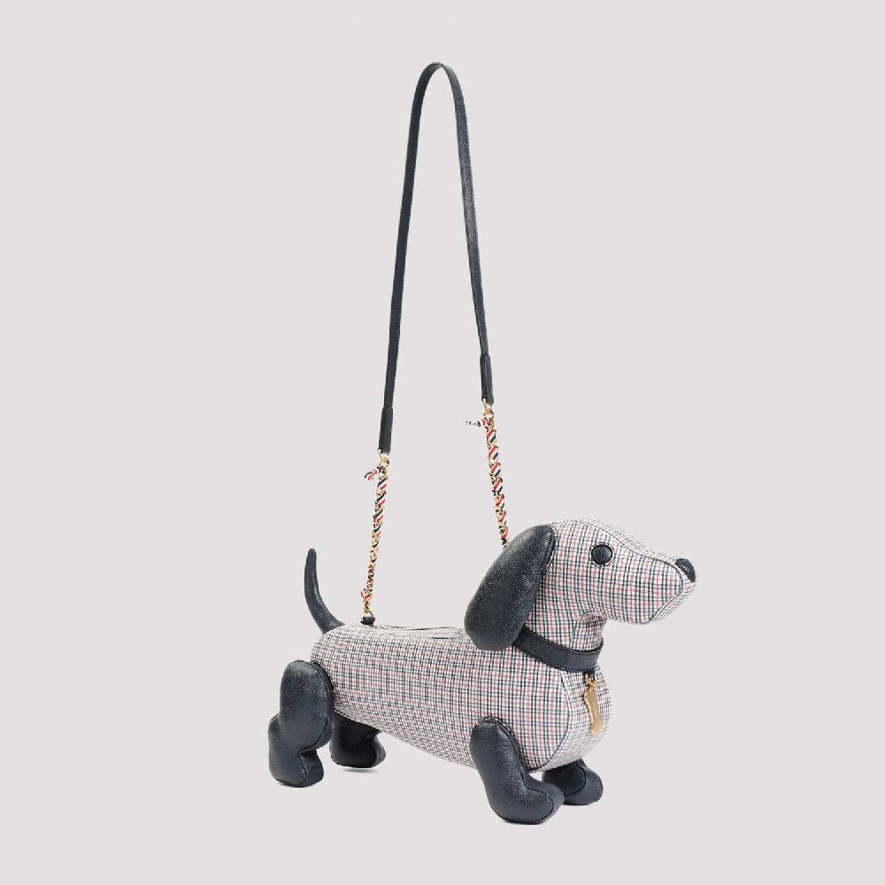 THOM BROWNE  Borsa a Mano Hector in Pelle Multicolore di Thom Browne 2025