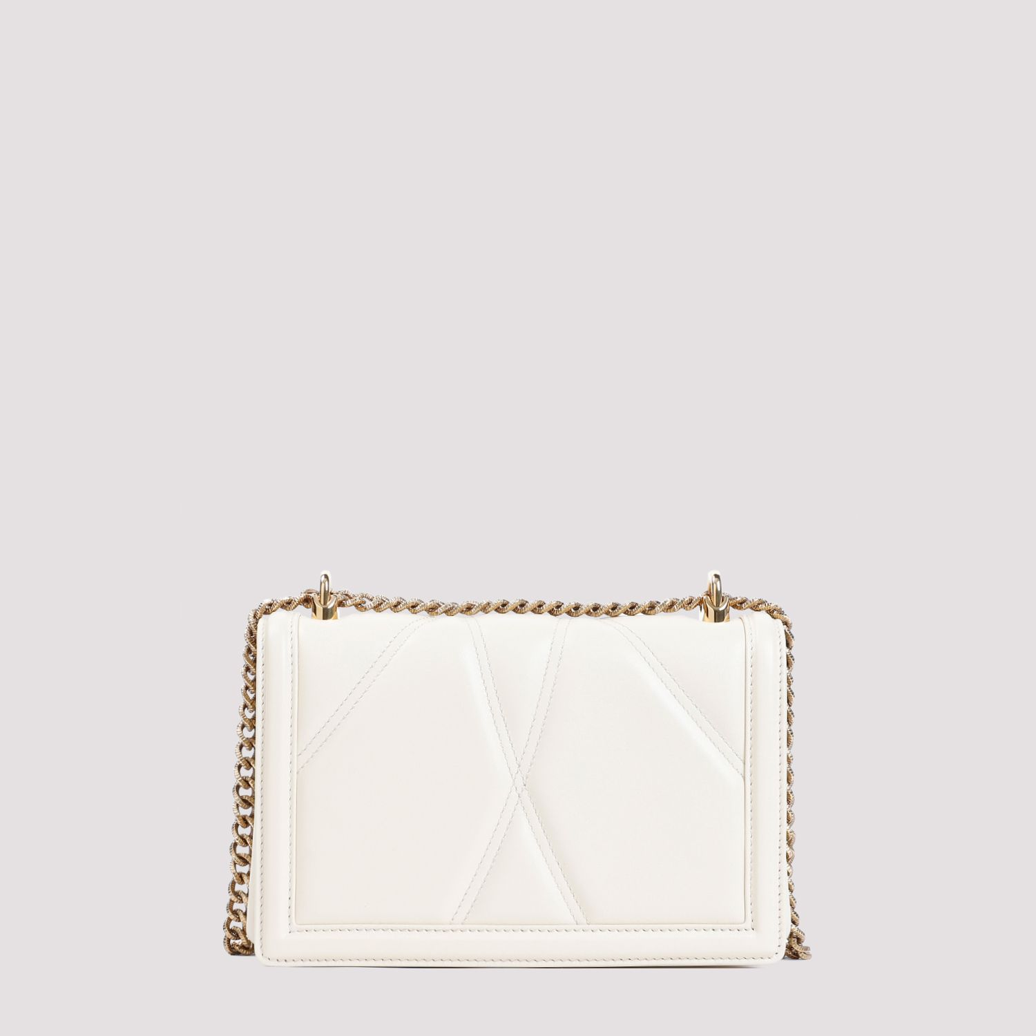 DOLCE & GABBANA  Borsa a Spalla Devotion Dolce & Gabbana in Pelle Color Nude Italy