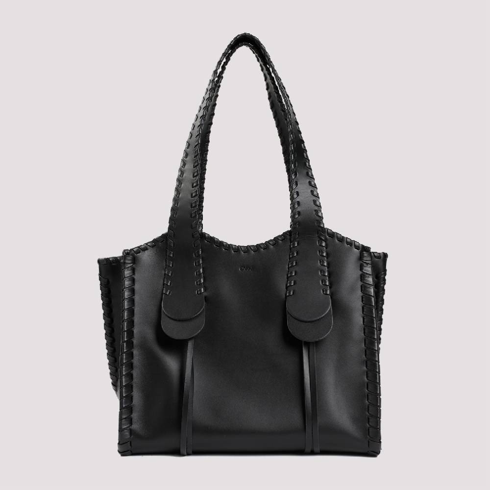 CHLOÉ  Borsa a Spalla Chloé Pelle di Vitello Nera 35x28x19cm 2025