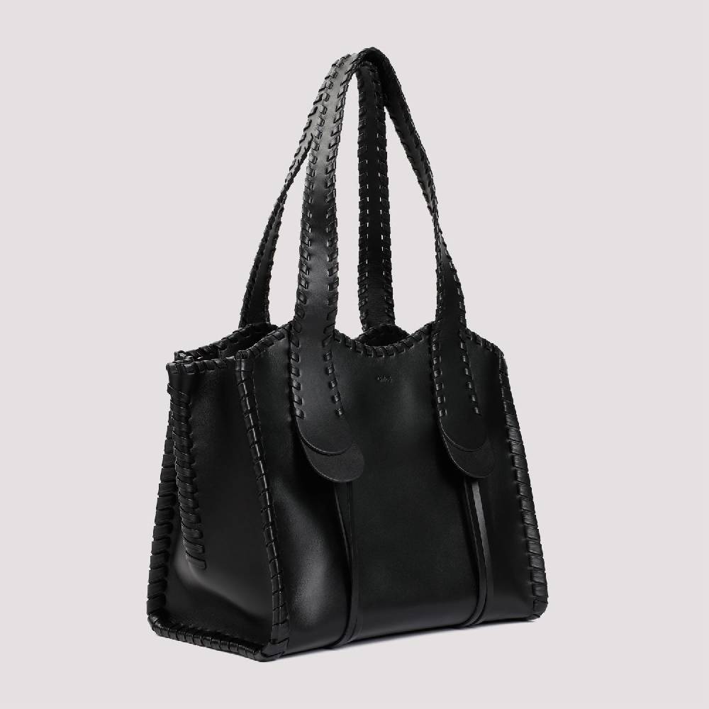CHLOÉ  Borsa a Spalla Chloé Pelle di Vitello Nera 35x28x19cm 2025