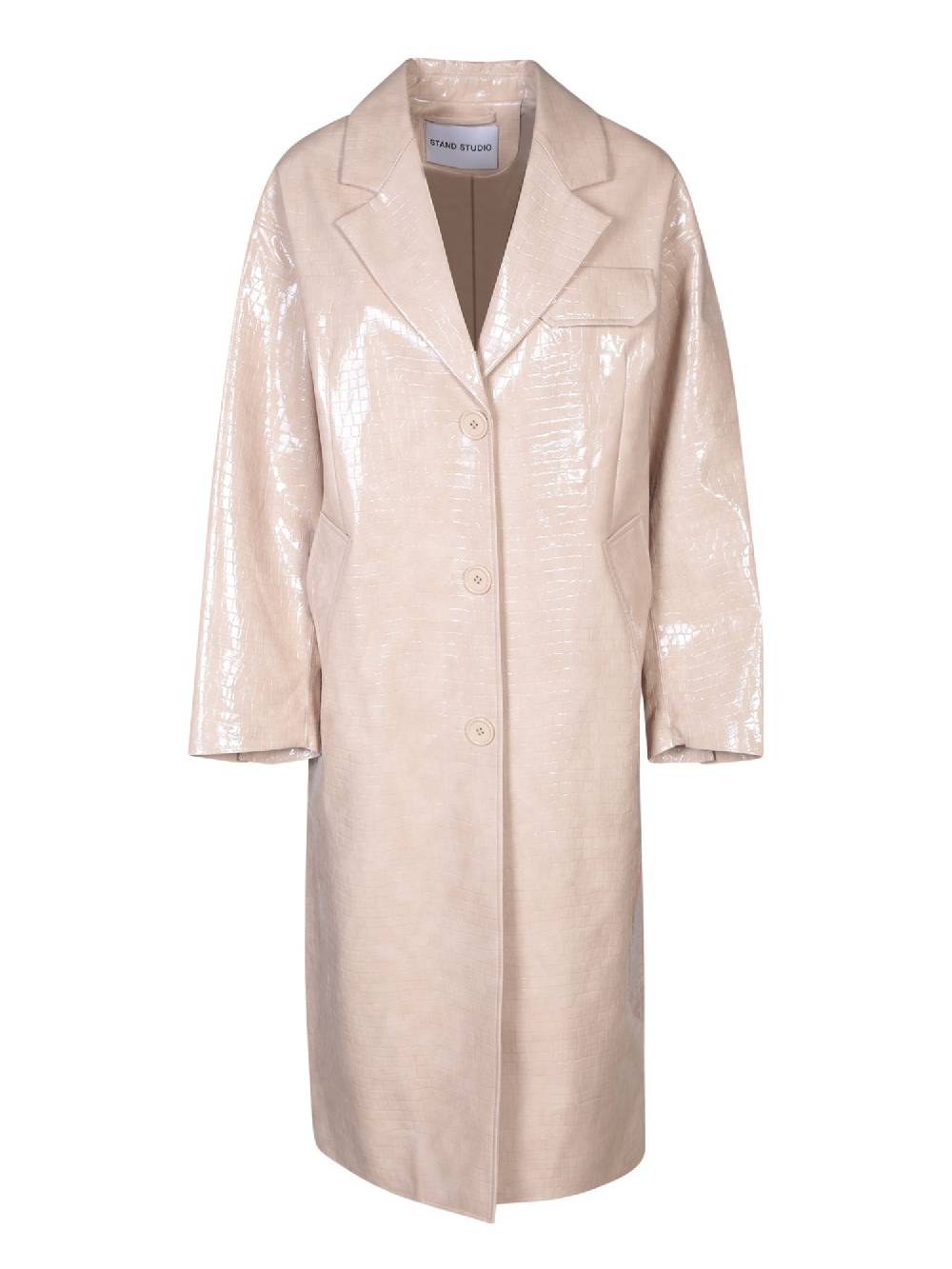 STAND STUDIO  Trench da Donna Bianco in Cotone Misto STAND STUDIO