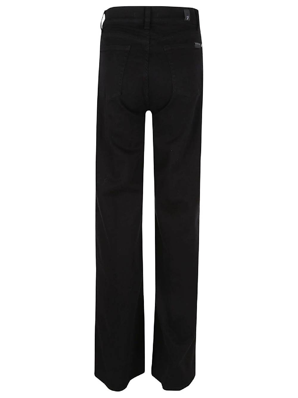 7 FOR ALL MANKIND  Jeans Neri Svasati a Vita Alta - Misto Cotone 7 For All Mankind Pezzi Unici