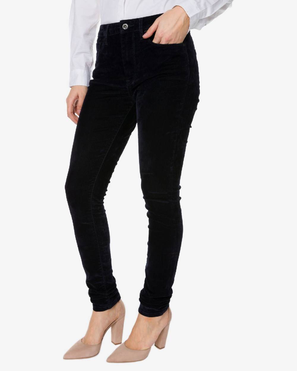 PEPE JEANS  Pantaloni di Cotone Blu da Donna Pepe Jeans Soddisfazione Garantita