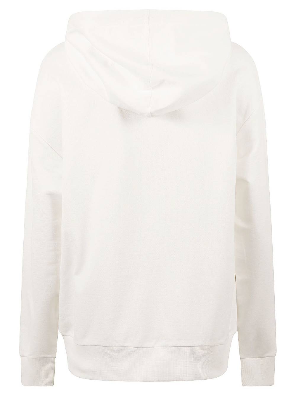 MONCLER  Felpa con Cappuccio Moncler in Cotone Bianco per Donna Negozi Online