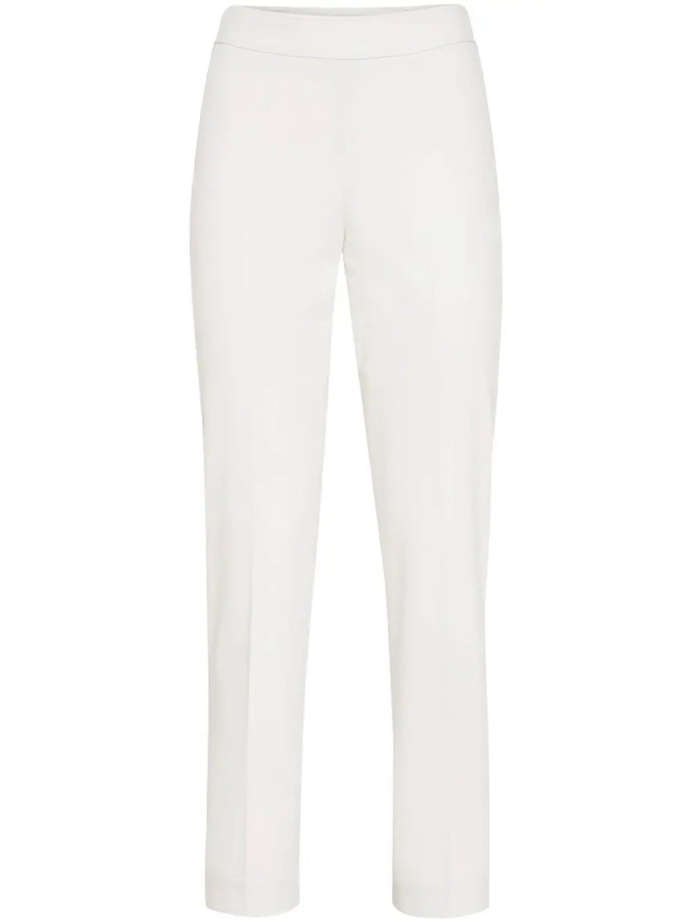 BRUNELLO CUCINELLI Pantaloni Donna Bianchi in Cotone Elasticizzato Brunello Cucinelli