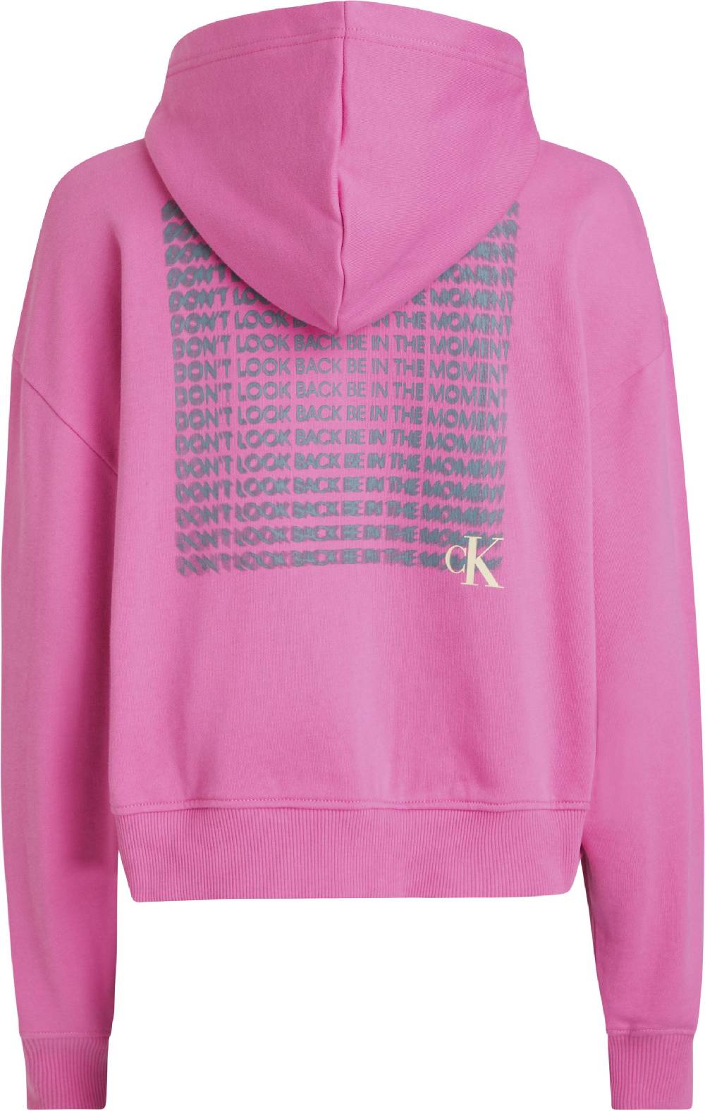 CALVIN KLEIN  Felpa con Cappuccio in Cotone Fucsia Calvin Klein - Abbigliamento Donna Prezzo Ridotto