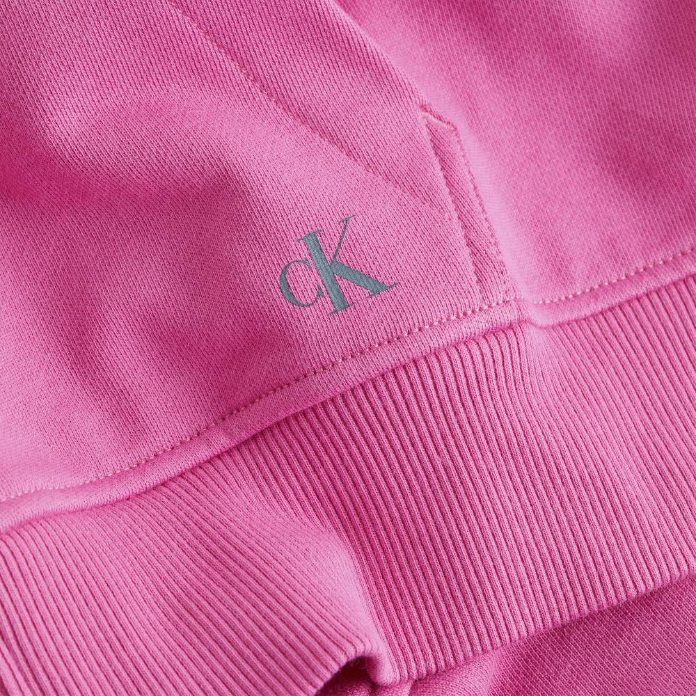 CALVIN KLEIN  Felpa con Cappuccio in Cotone Fucsia Calvin Klein - Abbigliamento Donna Prezzo Ridotto