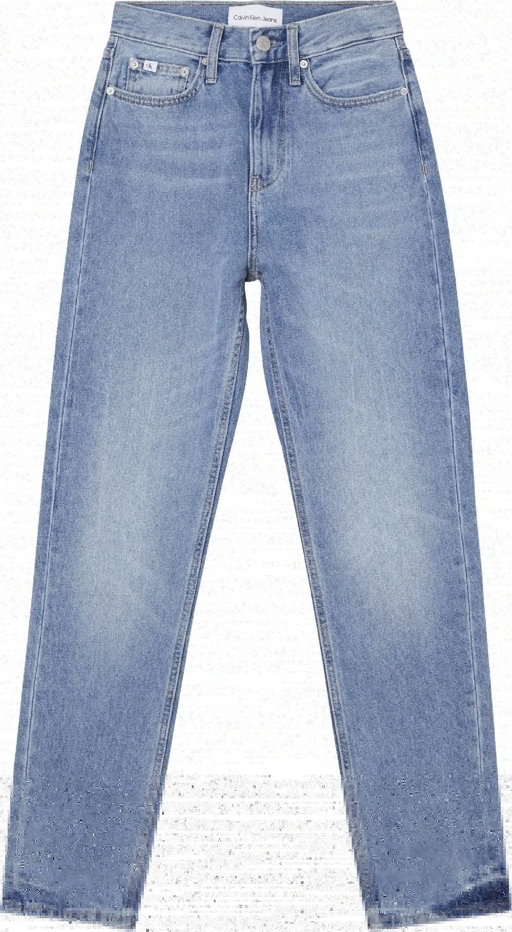 CALVIN KLEIN  Jeans Slim Fit a Vita Alta Calvin Klein in Azzurro Sottocosto