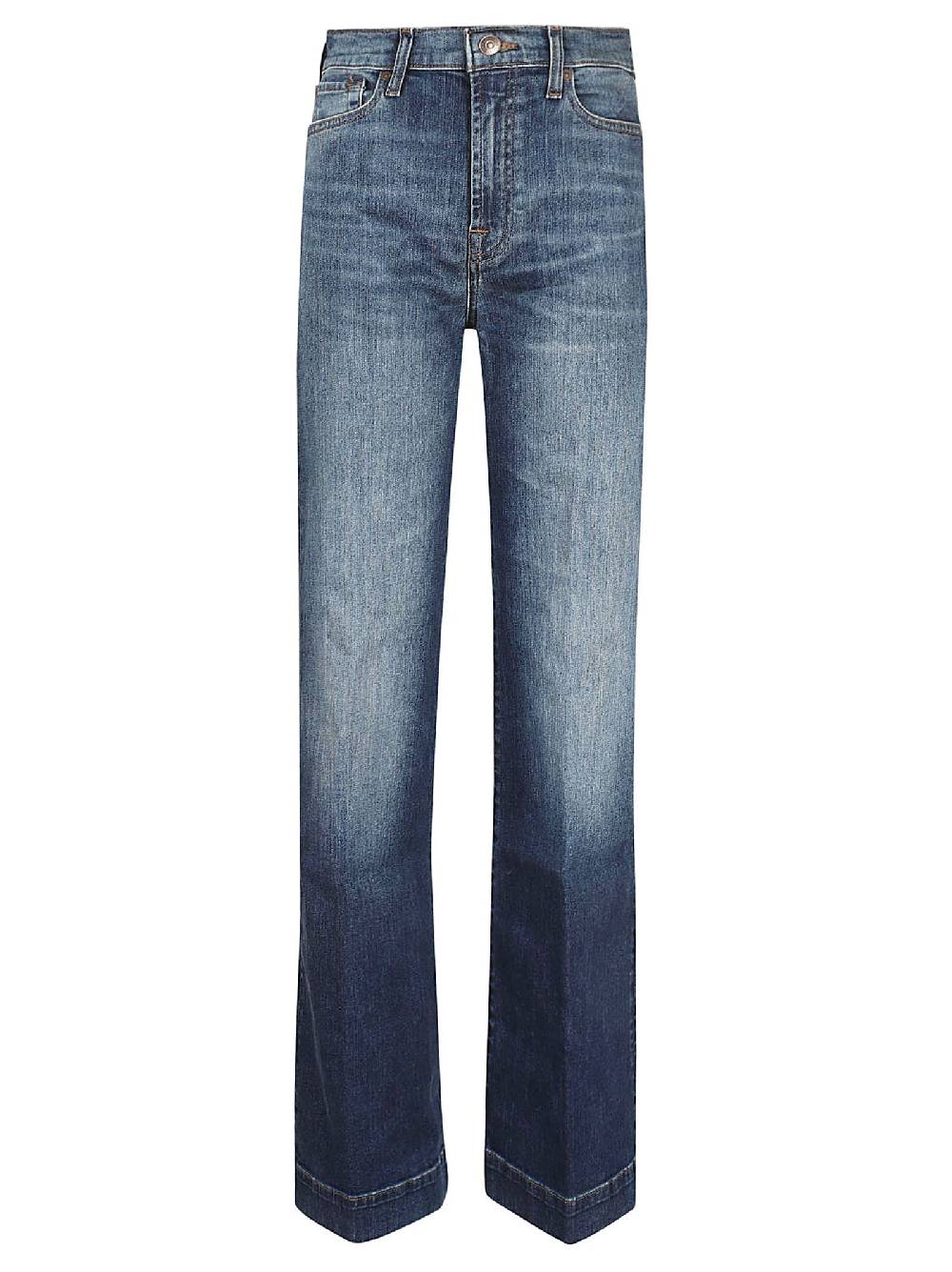 7 FOR ALL MANKIND  Jeans di Cotone Blu da Donna 7 For All Mankind Convenienza