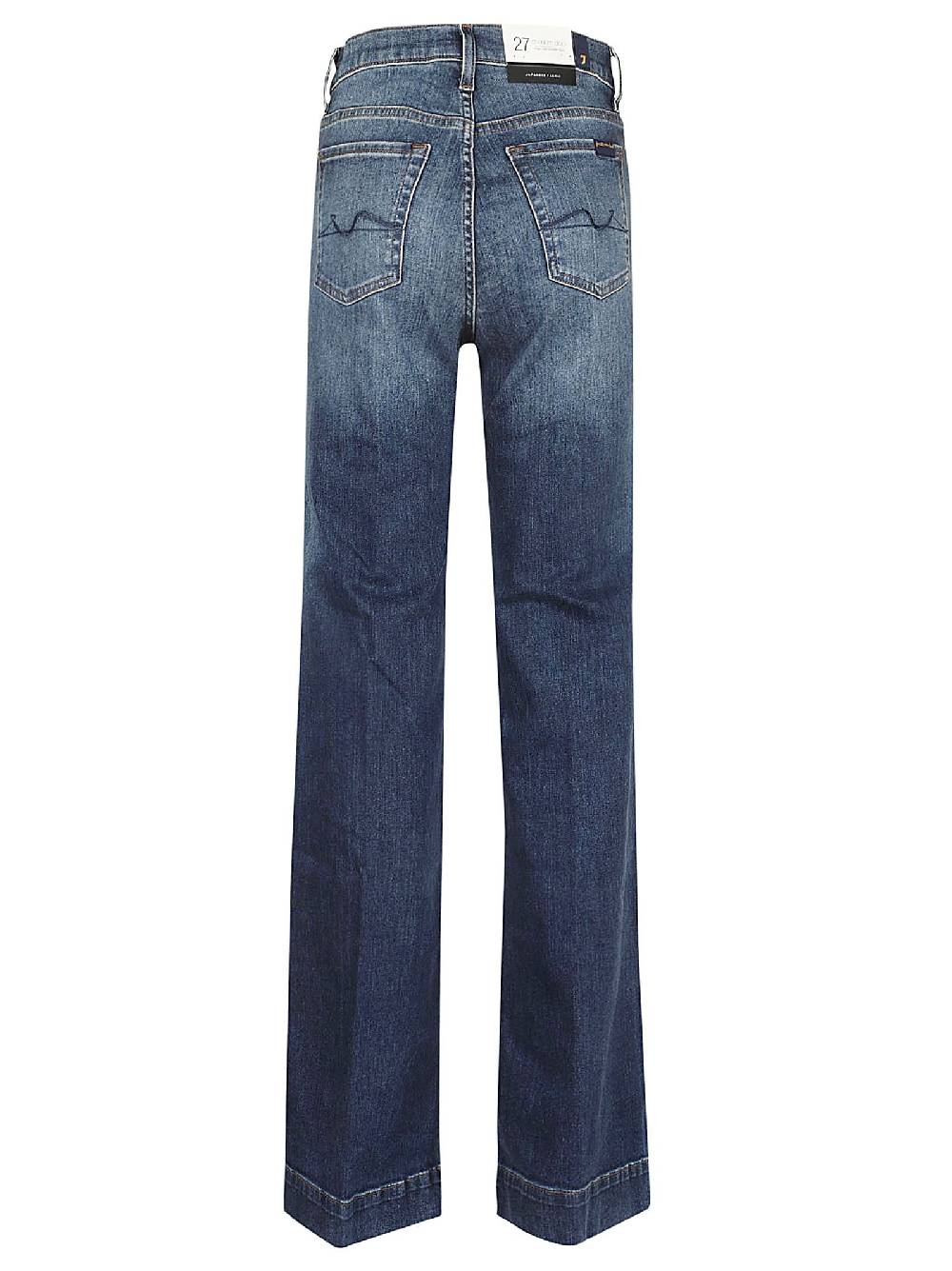 7 FOR ALL MANKIND  Jeans di Cotone Blu da Donna 7 For All Mankind Convenienza