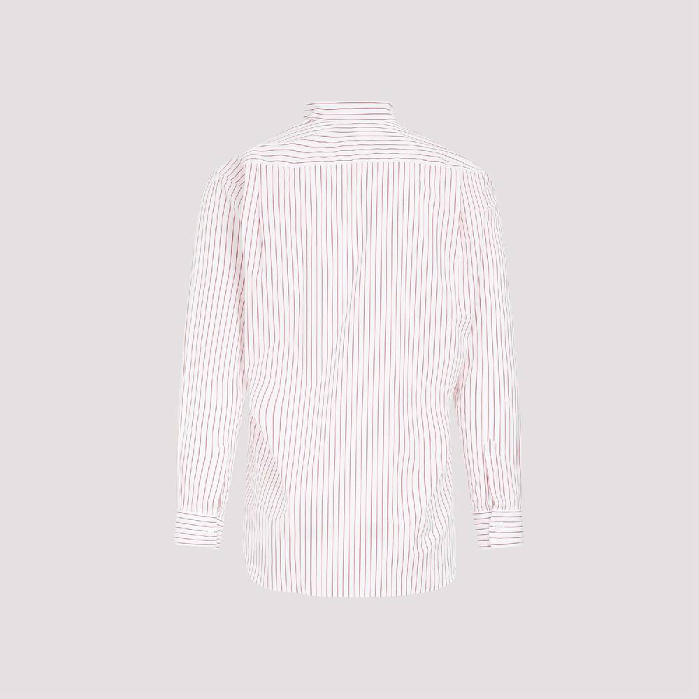 COMME DES GARÇONS SHIRT  Camicia a Righe Rosse Comme Des Garçons in Cotone - Uomo Economico