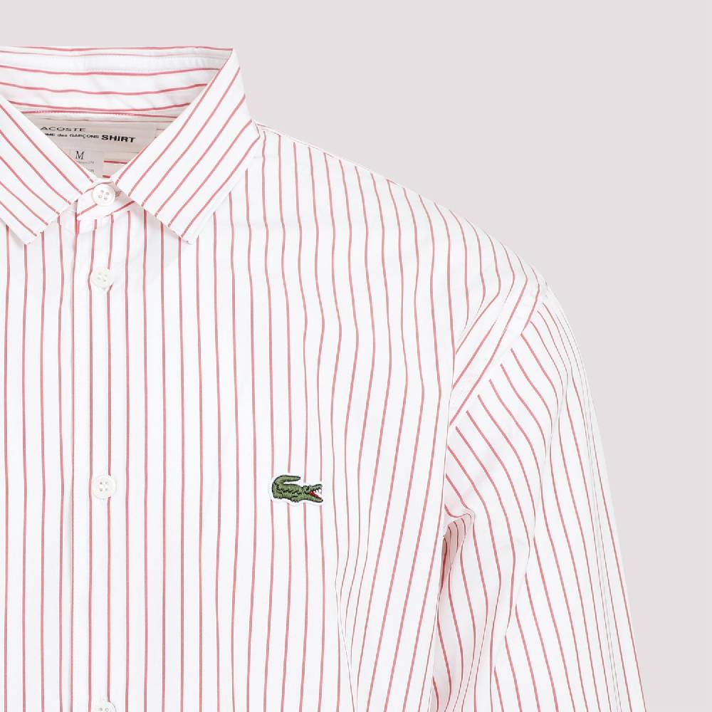 COMME DES GARÇONS SHIRT  Camicia a Righe Rosse Comme Des Garçons in Cotone - Uomo Economico