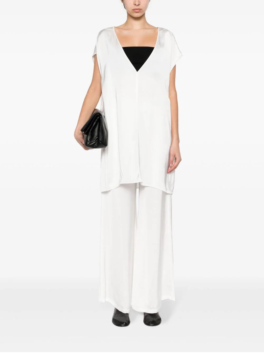 FABIANA FILIPPI  Pantaloni Bianchi da Donna Fabiana Filippi - 100% Viscosa Outlet